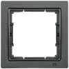 EMB12-K95-Q1 | РУ-1-БА Рамка 1 мест. квадратная BOLERO Q1 антрацит IEK