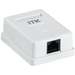 CS2-1C5EU-12 | ITK Настенная инф. розетка RJ45, кат.5Е UTP, 1-порт