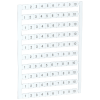 YZN30M-004-K00-10 | Маркеры для КВИ-4/16мм2 с нумерацией №№ 1-10 IEK