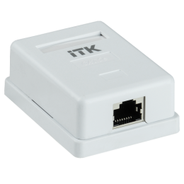 CS2-1C5EF-12 | ITK Настенная инф. розетка RJ45 кат. 5E FTP 1-порт