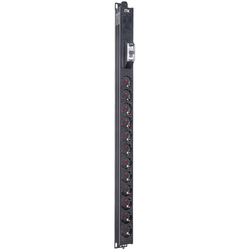 BS-PV12-12D-11 | ITK BASE PDU PV0111 18U 1ф 16А 12SCHUKO 2,6м SCHUKO