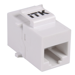 CS7-1C5EU | ITK Проходной адаптер кат.5E UTP, RJ45-RJ45, тип Keystone Jack