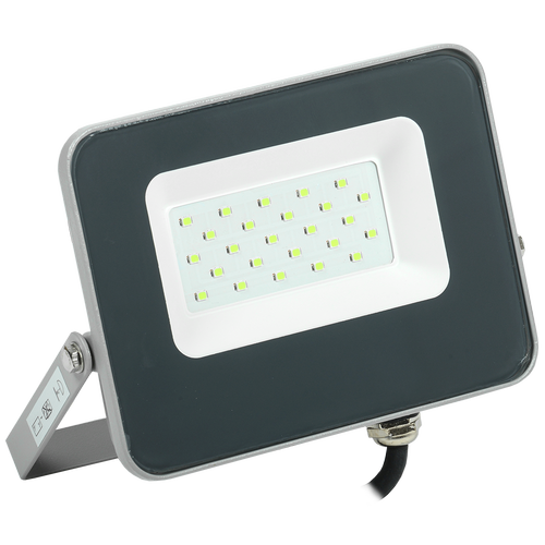 LPDO7G-01-20-K03 | Прожектор LED СДО 07-20G green IP65 серый IEK