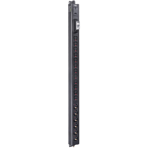 BS-PV-43-12C13-06D-11 | ITK BASE PDU PV1111 23U 1ф 16А 6SCHUKO 12C13 3м IEC60309