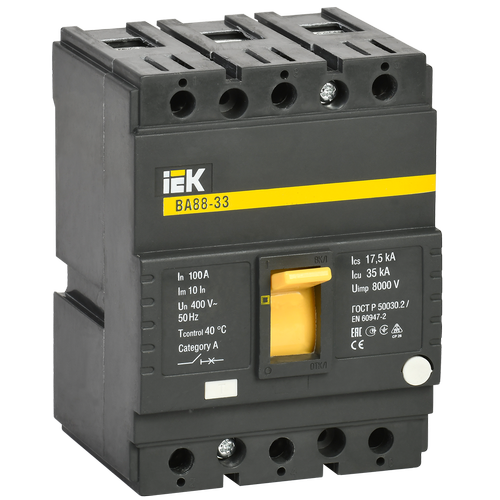 SVA20-3-0100 | Автоматический выключатель ВА88-33 3Р 100А 35кА IEK
