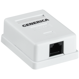 CS2-1C5EU-12-G | Розетка инф. настенная RJ45 кат. 5Е UTP 1 порт GENERICA