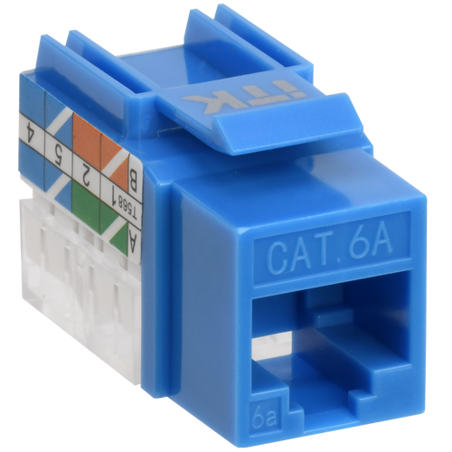 CS1-1C6AU-11-03 | ITK Модуль Keystone Jack кат.6A UTP 110 IDC 90град синий