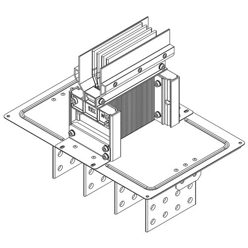 LB-0630A4-25-F-F1 | Секц. флан. Тип1 630А Al 3L+N+PER НК IP55 тран. IEK