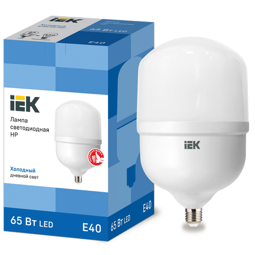 LLE-HP-65-230-65-E40 | Лампа LED HP 65Вт 230В 6500К E40 IEK