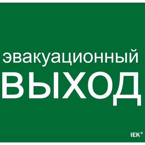 LPC10-1-31-28-EVV | Этикетка самокл. 310х280мм "Эвакуац. выход" IEK