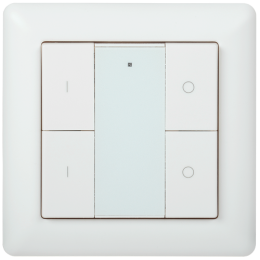 LDR22-01-4-1-K01 | Панель управления DALI (2 адреса) 4 кнопки пластик белый IEK