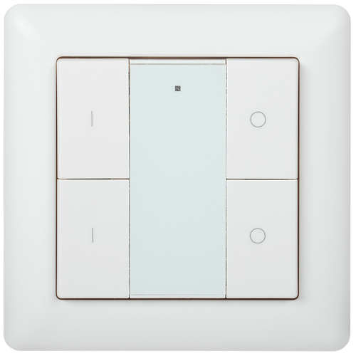 LDR22-01-4-1-K01 | Панель управления DALI (2 адреса) 4 кнопки пластик белый IEK