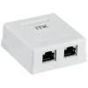 CS2-1C06F-22 | ITK Настенная инф. розетка RJ45 кат. 6 FTP 2-порт