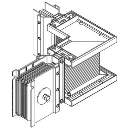 LB-0630A4-35-F-LL | Секц. угл. лев. 630А Al 3L+N+PER IP55 тран. IEK