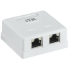 CS2-1C5EF-22 | ITK Настенная инф. розетка RJ45 кат. 5E FTP 2-порт