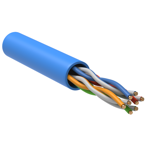 LC1-C5E04-113 | ITK Витая пара U/UTP кат.5E 4х2х24AWG PVC синий (305м)