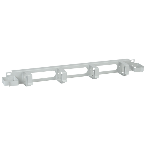 CO35-1M6R | ITK Кабельный органайзер 1U 2 боковых горизонт. и 4 вертик. кольца, серый