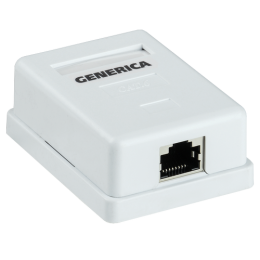 CS2-1C5EF-12-G | Розетка инф. настенная RJ45 кат. 5Е FTP 1 порт GENERICA