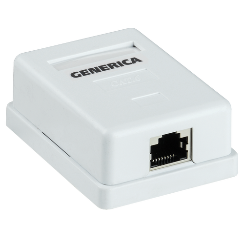 CS2-1C5EF-12-G | Розетка инф. настенная RJ45 кат. 5Е FTP 1 порт GENERICA