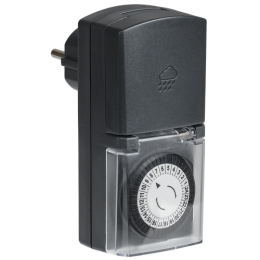 ERT-20-1-16-S-30-0-44-K01 | РТМ-4 Розетка-таймер механ. 30мин 24ч 48on/off 16А IP44 IEK
