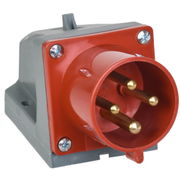 PSR52-032-4 | Вилка стац. ССИ-524 32А-6ч 380В 3P+PE IP44 IEK
