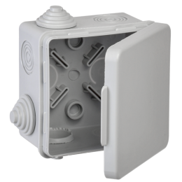 UKO31-080-080-050-K03-54G | Коробка расп. КМ 80х80х50мм о/к IP54 4 вв. (7035) GENERICA
