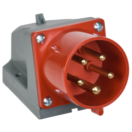 PSR52-032-5 | Вилка стац. ССИ-525 32А-6ч 380В 3P+PE+N IP44 IEK
