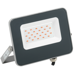LPDO7R-01-20-K03 | Прожектор LED СДО 07-20R red IP65 серый IEK
