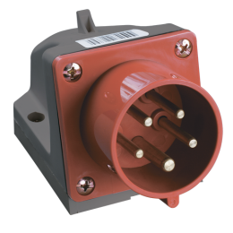 PSR52-016-5 | Вилка стац. ССИ-515 16А-6ч 380В 3P+PE+N IP44 IEK
