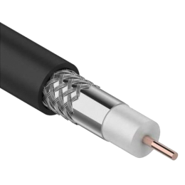 CC1-R1F1-119-300-G | Каб. коаксиал. RG11 CCS 75Ом FPE PVC черная (300м) GENERICA
