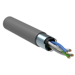 LC1-C5E02-311 | ITK Витая пара F/UTP кат.5E 2х2х24AWG PVC серый (500м)
