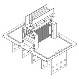 LB-5000A4-35-F-F2 | Секц. флан. Тип2 5000А Al 3L+N+PER IP55 тран. IEK