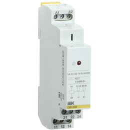 OIR-208-ACDC12V | Реле промежут. OIR 2 конт. 8А 12В AC/DC IEK
