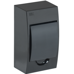 MKP12-N-04-41-K02 | KREPTA 3 Корпус пластиковый ЩРН-П-4 IP41 черный IEK
