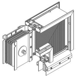 LB-0630A4-25-F-LD | Секц. угл. вниз 630А Al 3L+N+PER НК IP55 тран. IEK