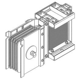 LB-0630A4-35-F-EC | Секц. конц. 630А Al 3L+N+PER IP55 тран. IEK