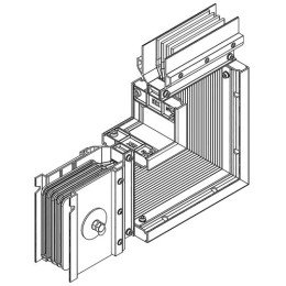 LB-0630A4-25-F-LU | Секц. угл. вверх 630А Al 3L+N+PER НК IP55 тран. IEK