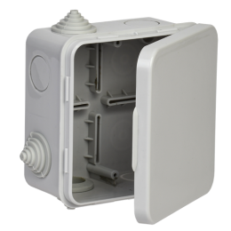 UKO31-100-100-050-K03-54G | Коробка расп. КМ 100х100х50мм о/к IP54 4 вв. (7035) GENERICA
