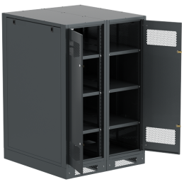 LB05-13H99-2M | ITK LINEA B Шкаф (пустой) 1350х900мм дверь двуст. мет. чер.
